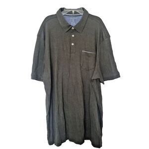 Tahari Polo Green Fine Cotton Interlock Pocket Shirt Mens Size XXL XXLarge